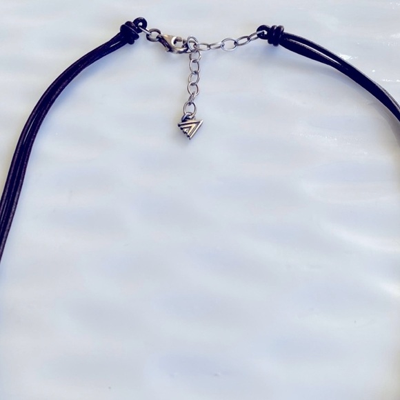 Silpada Carved Abalone a Silver Pendant Necklace N1446 - Picture 5 of 7